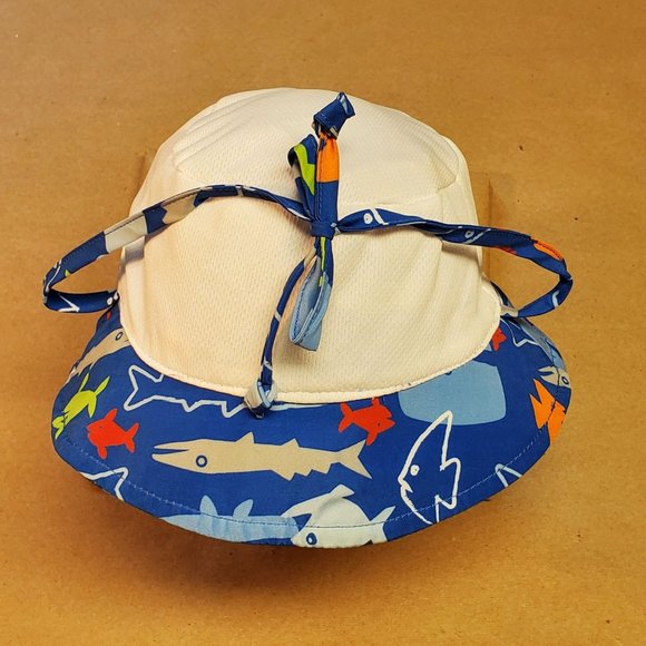 I Play Bucket Sun Hat 0-6 Months Blue - Picture 2 of 9